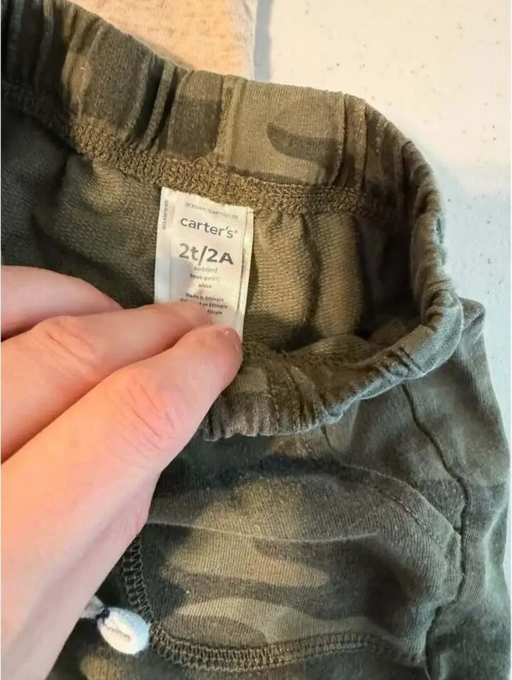 Cat & Jack Henley Shirt and Carter's Camo Shorts Set, Size 2T